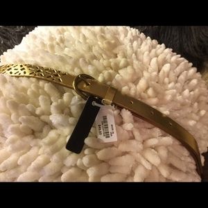 NWT J.Crew Gold Belt Size L